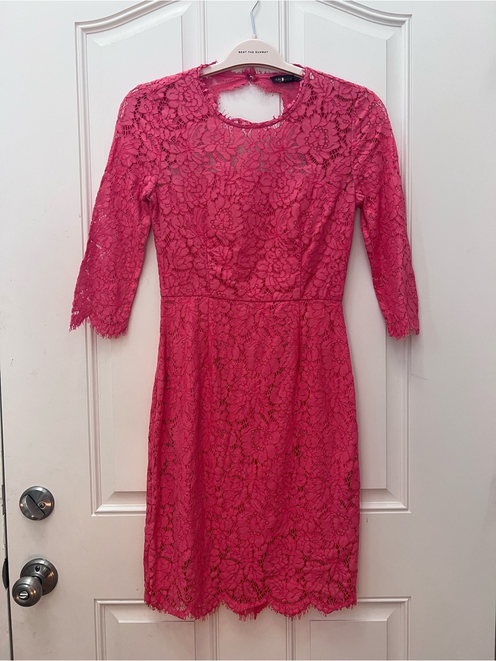 Rachel Zoe Pink Lace Sheath Dress Women's Size 2